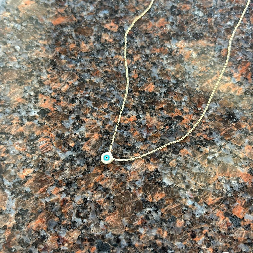 Third eye silver necklace, 925, 16 inch